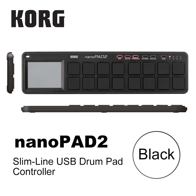 Korg nanoKEY2 nanoPAD2 nanoKONTROL2 Slim-Line USB MIDI Pads 16