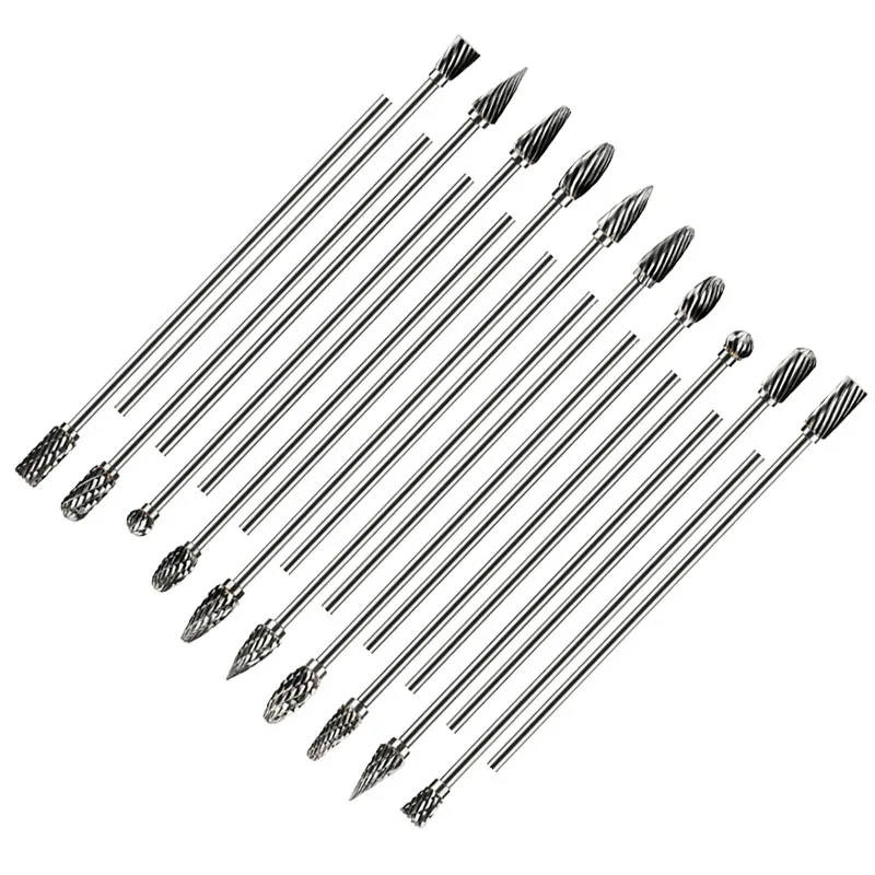 Extra Lange 100Mm Roterende Rasp Bestand Carving Grinder Schuurmiddelen Carbide Braam Legering Bits Frees Boor Voor Metalen wook