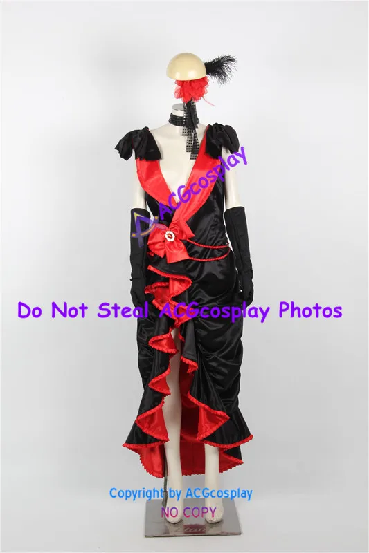 Kuroshitsuji Black Butler Cosplay Grell Sutcliffe Cosplay Costume include ornaments ACGcosplay costume