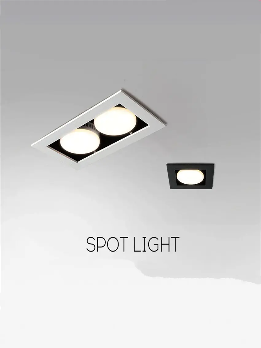 Nordic modern embedded ceiling lights bedroom living room aisle led without main light lighting spotlight hole ceiling lamps