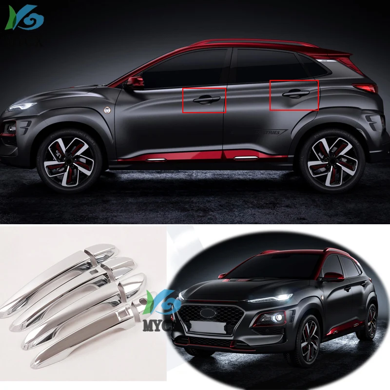 

Car Styling fit for Hyundai 2018 2019 2020 8PCS Car Door Handle Bowl Side Door Bowl Cover Trim Protectors Exterior Accessories