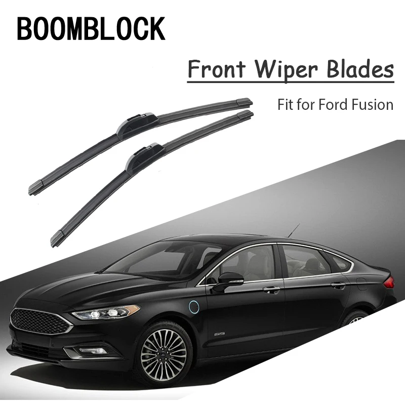 BOOMBLOCK 2pcs Car Accessories Windshield Rubber Original Wiper Blades Arm Kit For Ford Fusion USA Europe Model 2018-2012