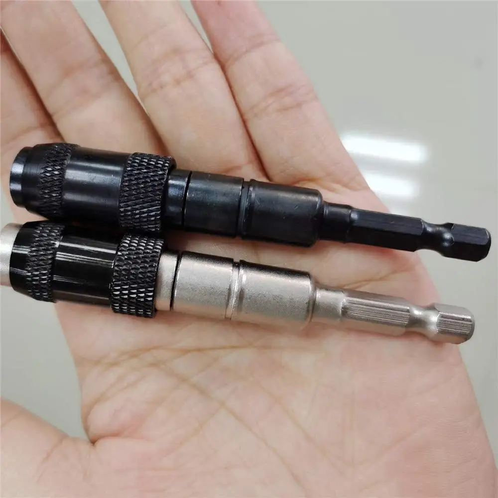 1/4 "六角磁気ネジドリルチップドリルツールクイックチェンジロックビットホルダーガイドドリルビットドライバーパイロット