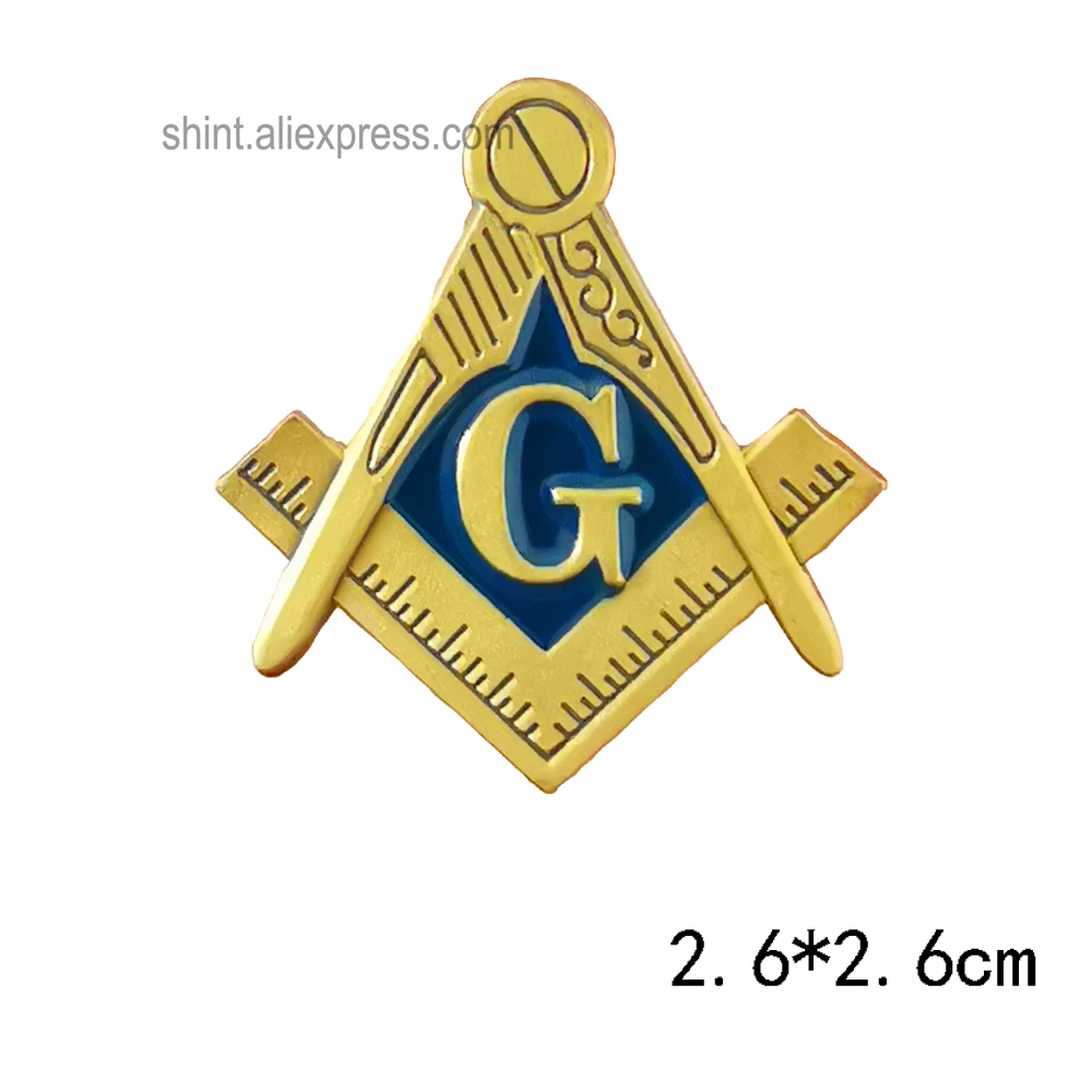 Masonic Lapel Pins Badge Mason Freemason compass and square G eye past master Commemorative Freemasonry accessories
