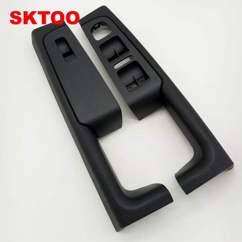 Sktoo (preto) para porta de luva, para skoda superb, maçaneta interna da porta, descanso de braço do console, dentro da porta da luva