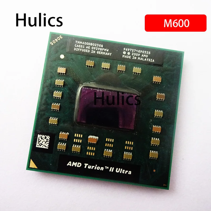 Hulics Used AMD Turion II Ultra Dual-Core Mobile TMM600 M600 TMM600DBO23GQ 2.4G 2M Cpu Latop Processor Socket S1