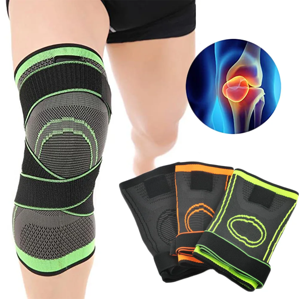 1 pz ginocchiere sportive Fitness ginocchiera palestra ginocchiera elastica supporto Gear Patella Running basket pallavolo Tennis Protector