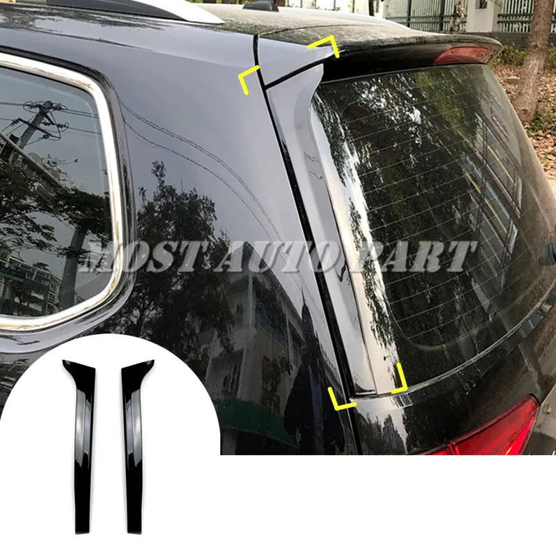 

Black Rear Window Spoiler Side Wing Trim Cover For Volkswagen VW Touran 2016-2019 2pcs Car accesories interior Car decoration