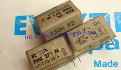 2PCS PME271M PME 271 M PME271 150n X2 0.15UF 154 150NF 275V P=20.3mm P=22.5mm Film Capacitor