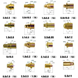 10Pcs High Current Probe Pogopin Contact 2A 1A Pogo Pin Connector Low Voltage 1 Amp 1.5Amp 2Amp POGO PIN Header Charge