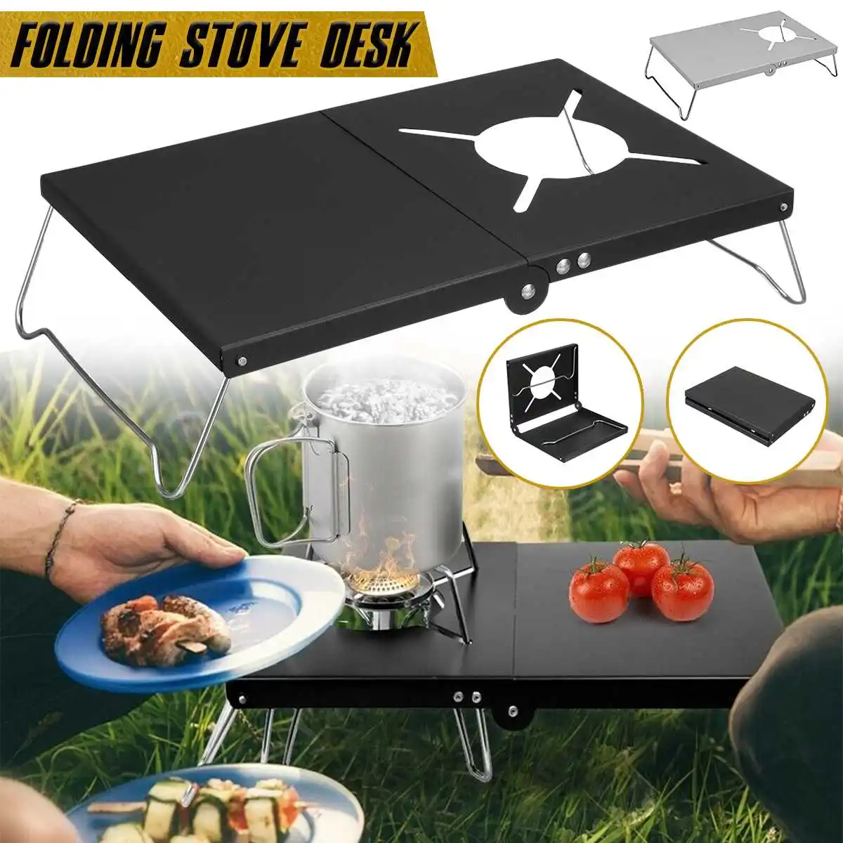 Mini BBQ Grill Portable Stainless Steel BBQ Grill Stove Stand Bracket Holder Barbecue Accessories For Camping Picnic