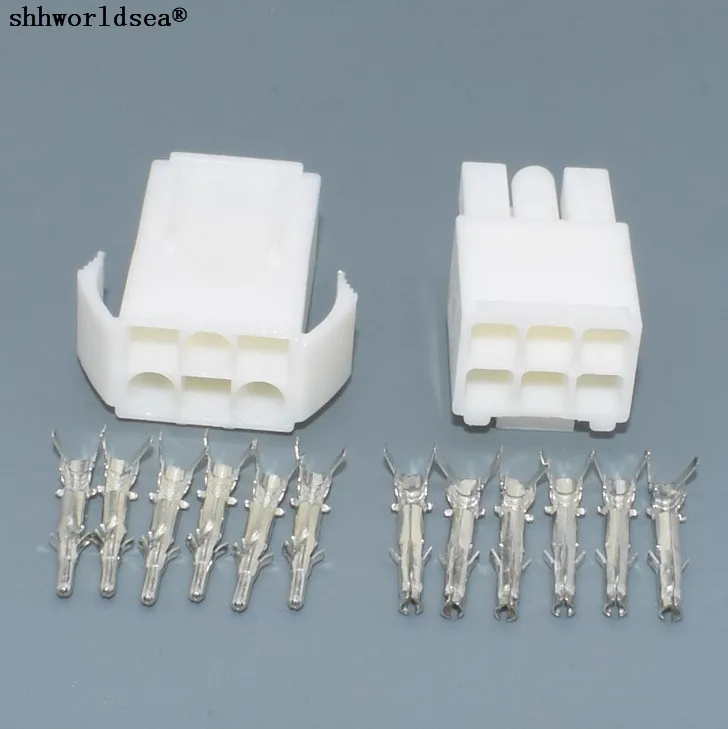 shhworldsea mini type 6pin set EL 4.5MM male Female socket plug