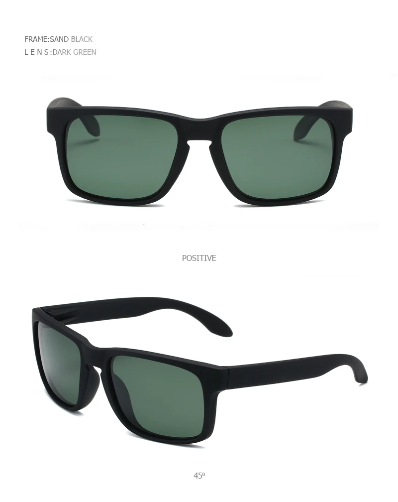 Klassische Schwarze Quadratische Polarisierte Sonnenbrille Männer Frauen Mode Sport Sonnenbrille Männlich Stilvolle Outdoor Fahren Angeln Shades – Detail 16