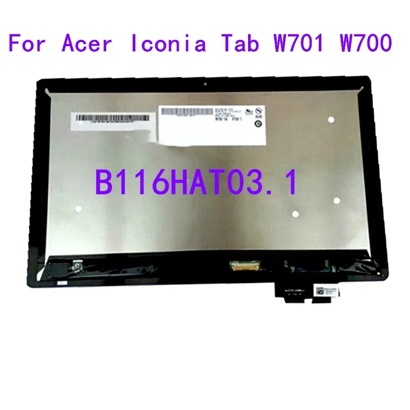 

B116HAT03.1 Tested well Touch Digitizer Glass With LED LCD for Acer Iconia Tab W701 W700 H/W:0A F