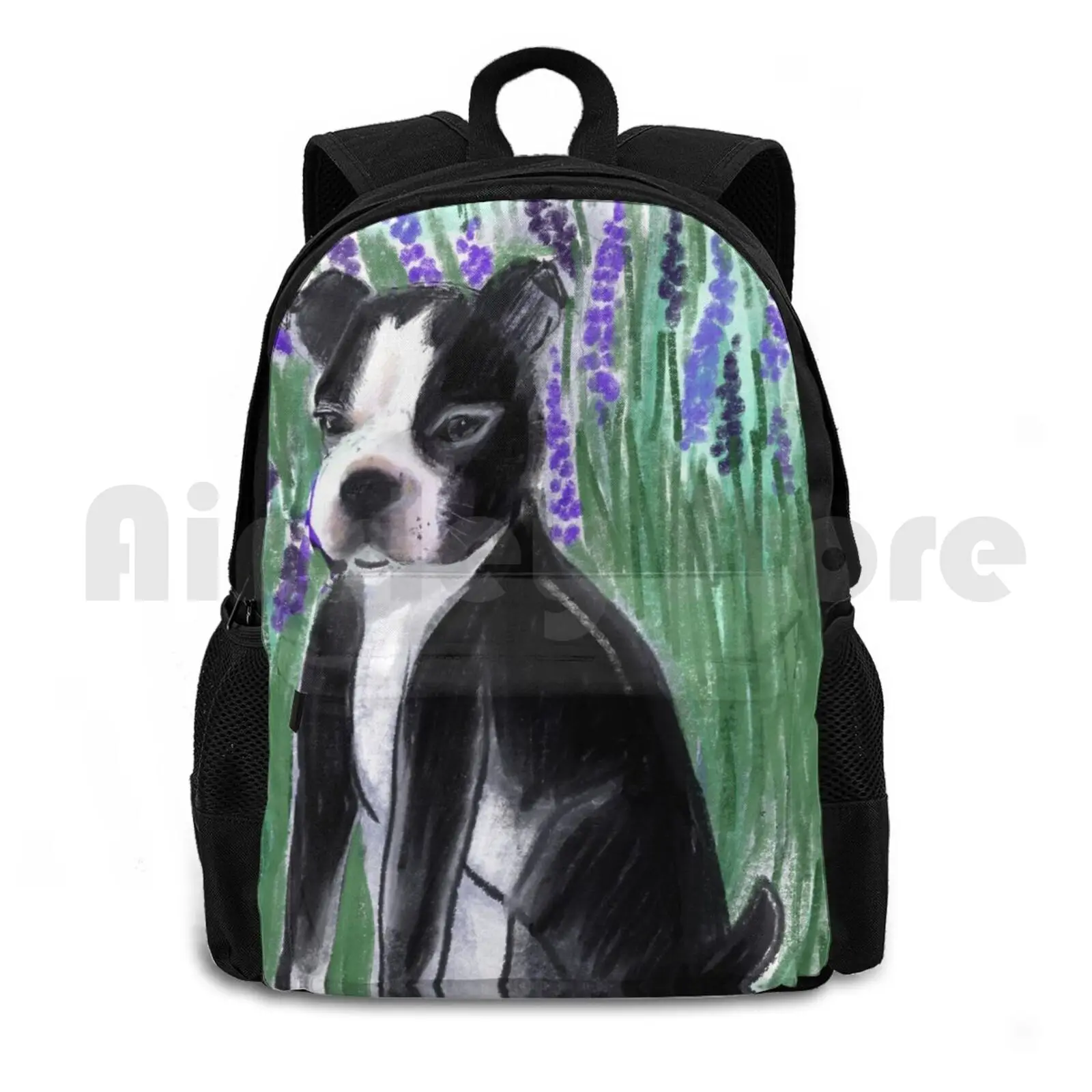 

Рюкзак для прогулок и пеших прогулок Boston Terrier
