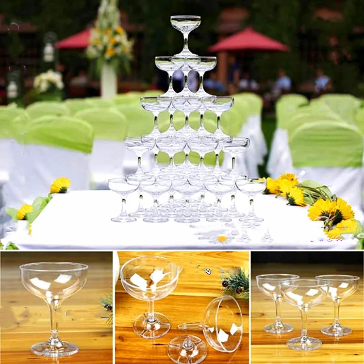 150ml Transparent Red Wine Glass Cup Glass Whiskey Cold Drink Champagne Goblet Cocktail Glass For Bar Disco Wedding Props