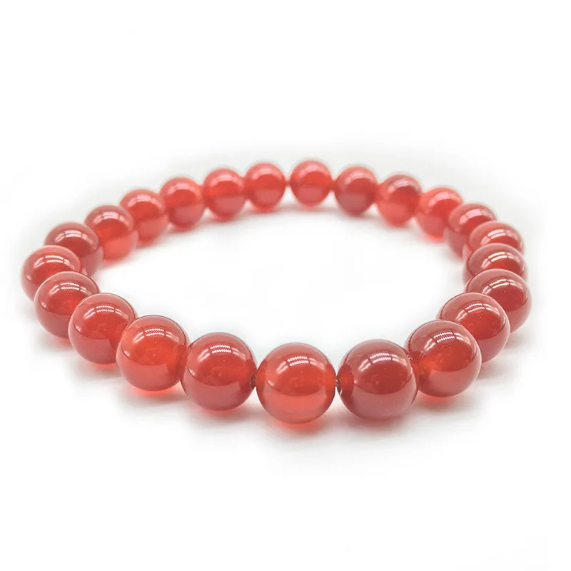 Natural Stone Carnelian Round Beads Red Agat Charm Energy Bracelet for Women for Gift 6mm 8mm10mm 12mm 14mm