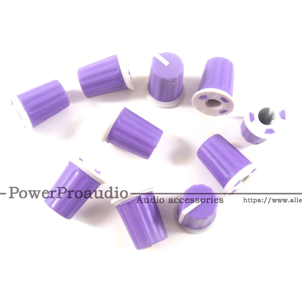 10pcs for Pioneer DJ MIXER DJM Mixer Mixing station knob cap / DIY color rubber potentiometer knob Audio volume Purple color
