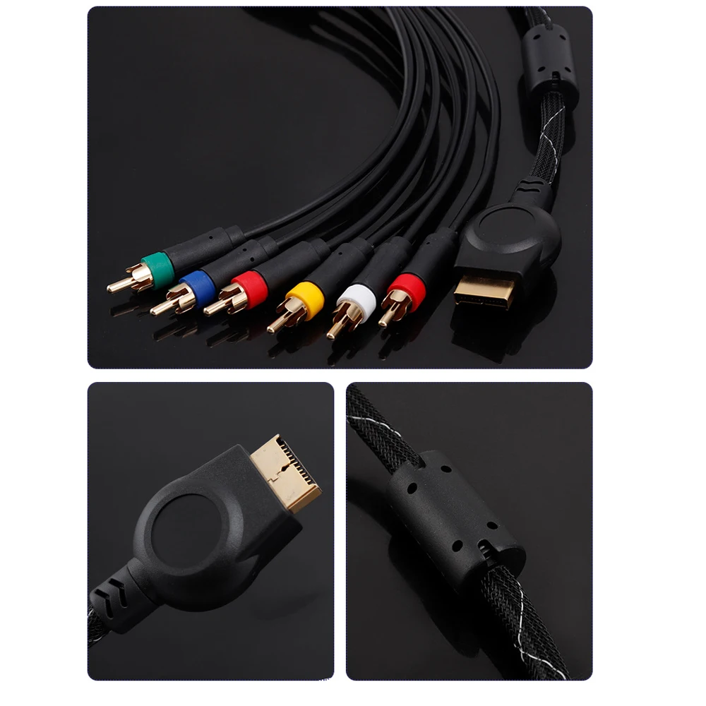 High quality RGBS Audio Video cable for PS2 for PS3 game console  BNC connector available  1.8M Not Component