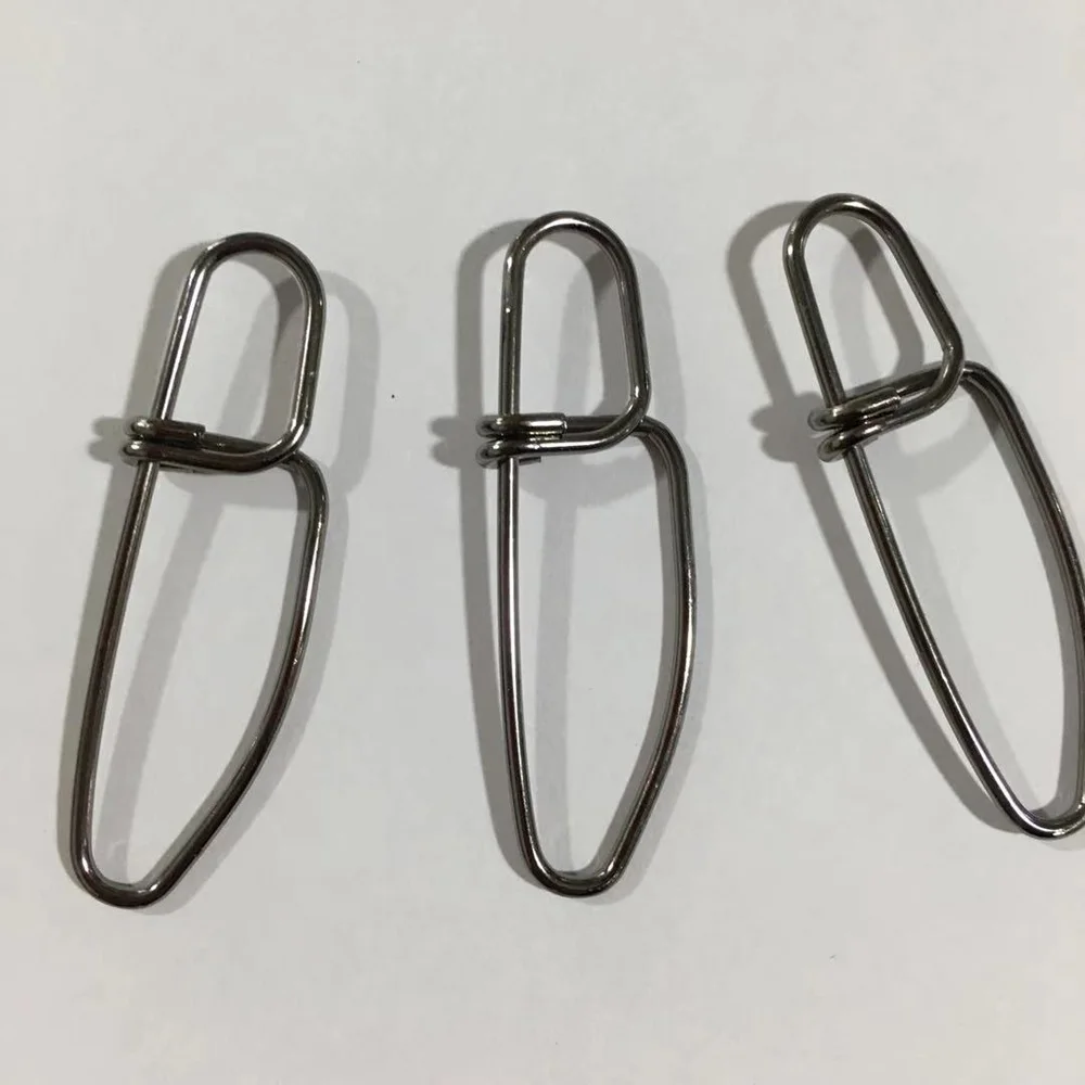 50pcs/lot strengthen Fishing Connector Pin Bearing Rolling Swivel Stainless Steel Fishing Barrel Swivels Hook Lure Accessories