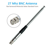 ABBREE 27MHz BNC Telescopic 23/130cm Antenna for Cobra Midland Uniden Maxon President Anytone Walkie Talkie Portable CB Radio