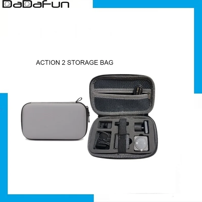 For Action 2/Osmo Storage Bag Protable Mini Carrying Case for OSMO POCKET/Insta360 ONE Camera Accessory