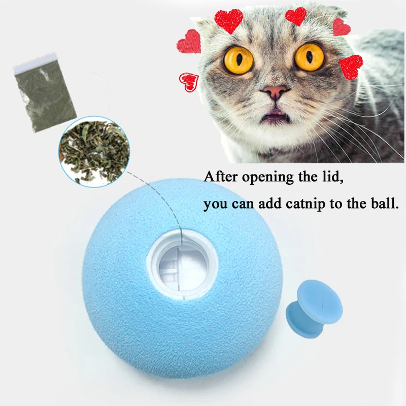 Cheerble Ball Toys Cat Accessories Pet Stuffed For Plush Electronic Dog Catnip Things Wicked Interactive Games Paws Play Jumping