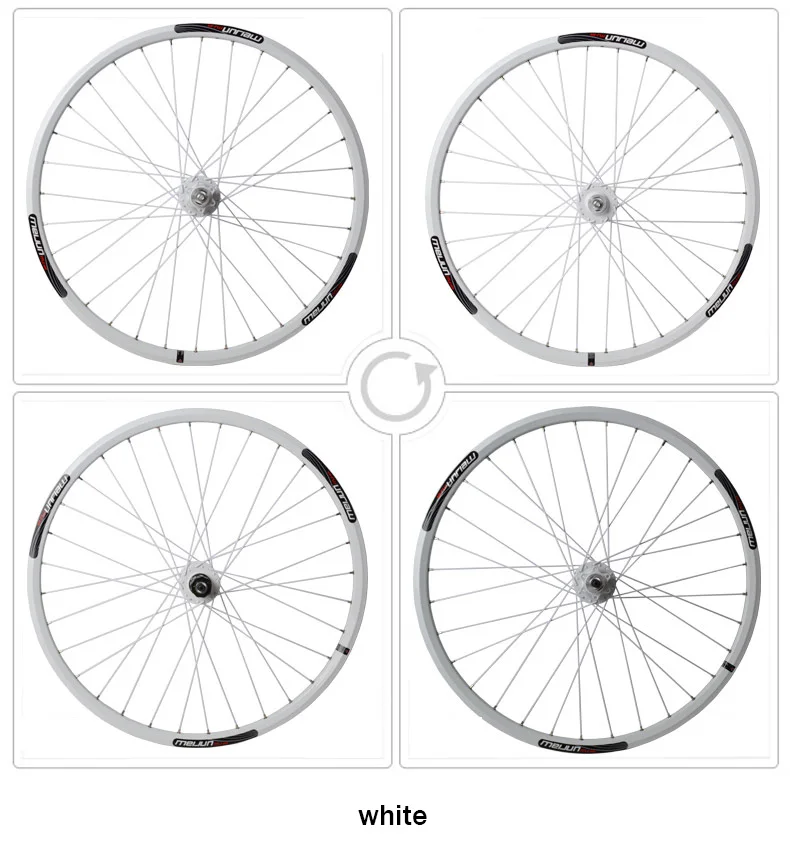 MEIJUN mountain bike V brake / disc brake Palin wheel MTB 26 inch wheel set aluminum alloy bearing front and rear wheels