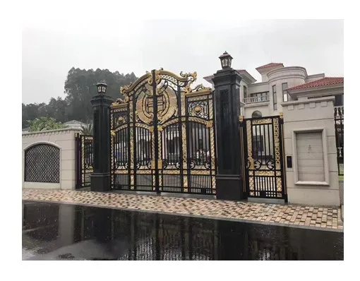 

Hench 100% handmade fancy driveway iron gates manufacturers hot selling in Australia United States