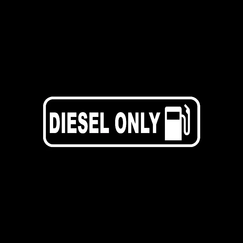 Interesting PVC Car Sticker DIESEL ONLY Fuel Waterproof Decal Cover Scratches Accessories