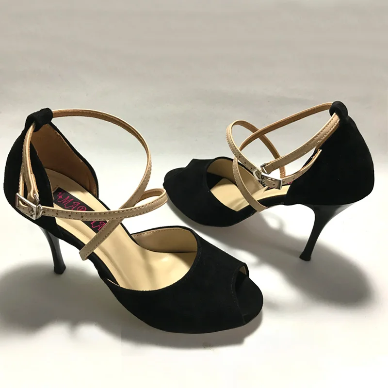 Argentina Tango Dance Shoes wedding & party shoes with leather hard sole for women T6255BS