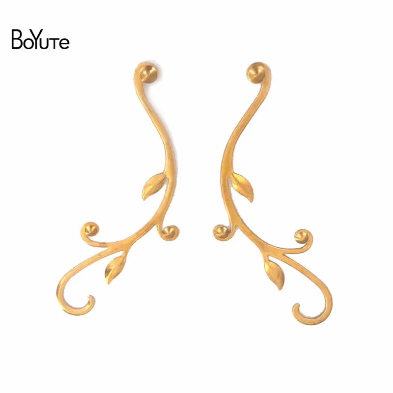 BoYuTe (5 Pairs/Bag) 125MM Metal Brass Vine Materials Diy Handmade Jewelry Making Accessories