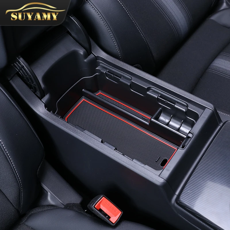 

ABS Car Central Armrest Storage Box Container Holder Tray For Honda Civic 11th 2022 Armrest Box Interior Accessories