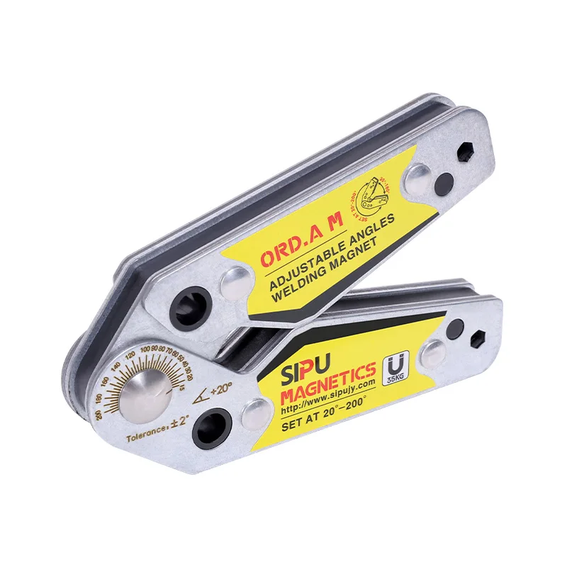 Double switch adjustable angle 15-210 degrees Welding Magnet On/Off Neodymium Magnetic Clamp 15-210 Degree