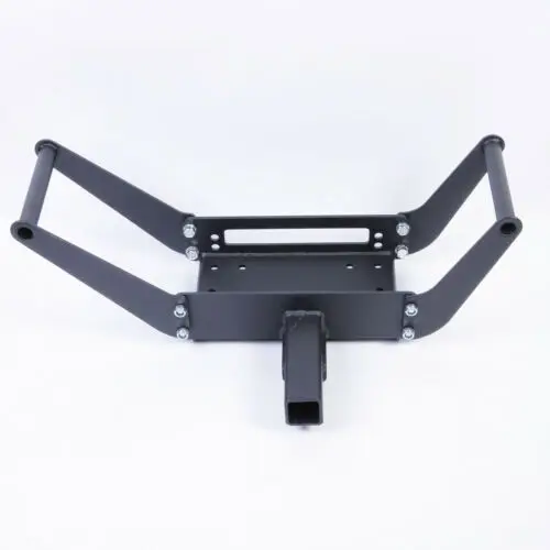 

Wotefusi Winch Mounting Plate Hitch Receiver Mount Bracket For Truck Trailer SUV 4WD