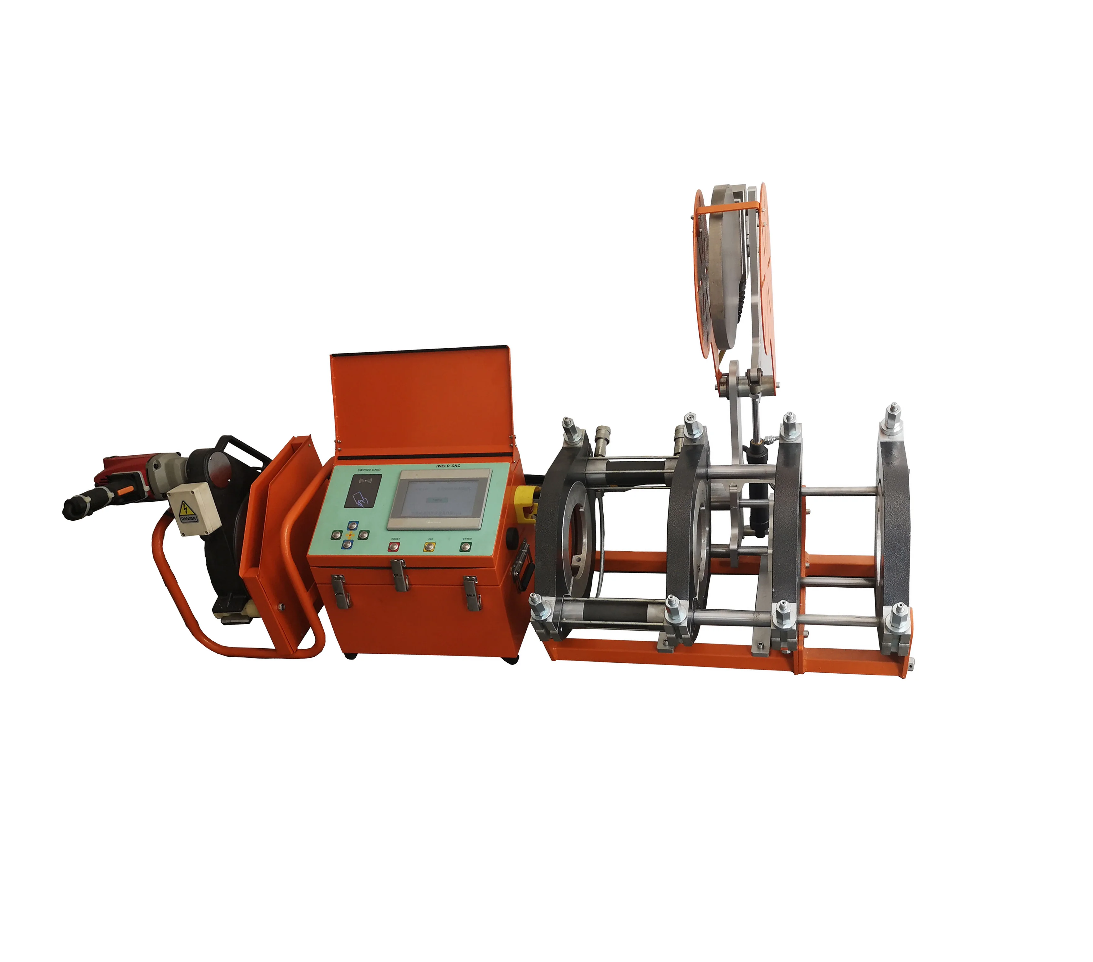 90-250mm Automatic butt fusion  CNC 250 PE pipe    PPH tube pipe cutter