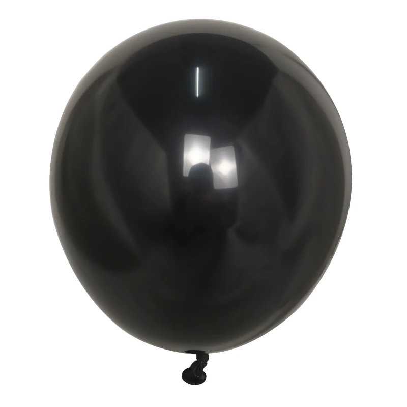 100pcs 10 Inch Black Latex Air Globos Balloons Golden Helium Baloon Birthday Party Decorations Adult Wedding Supplies