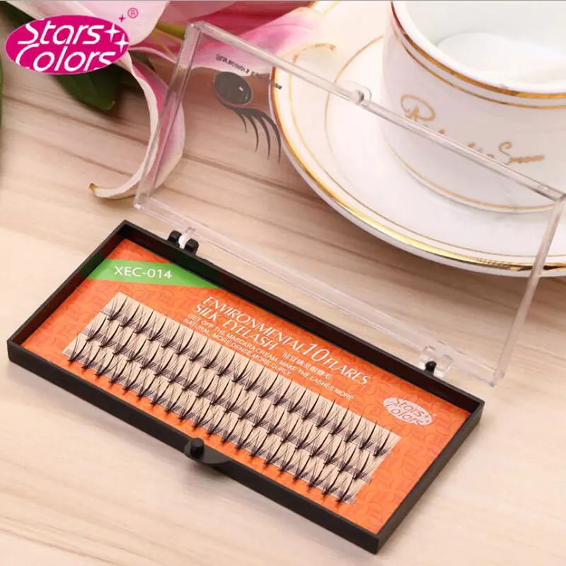 60 Clusters/box Middle Dense Side False Eyelashes Bold Definition Thick Fan Volume Eyelash Extension Premade Eye Makeup Lashes