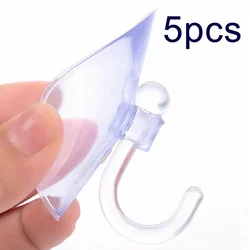 5Pcs Suction Cups Caps Suckers Glass Window Wall Hook Hanger Kitchen Bathroom Cup Hooks Home Accessories