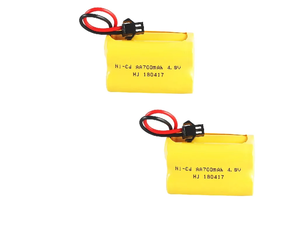 4,8 V 700 mAh wiederaufladbarer Ni-Cd AA 4,8 V Akku 4,8 V 700 mAh für RC-Bootsmodellautospielzeug