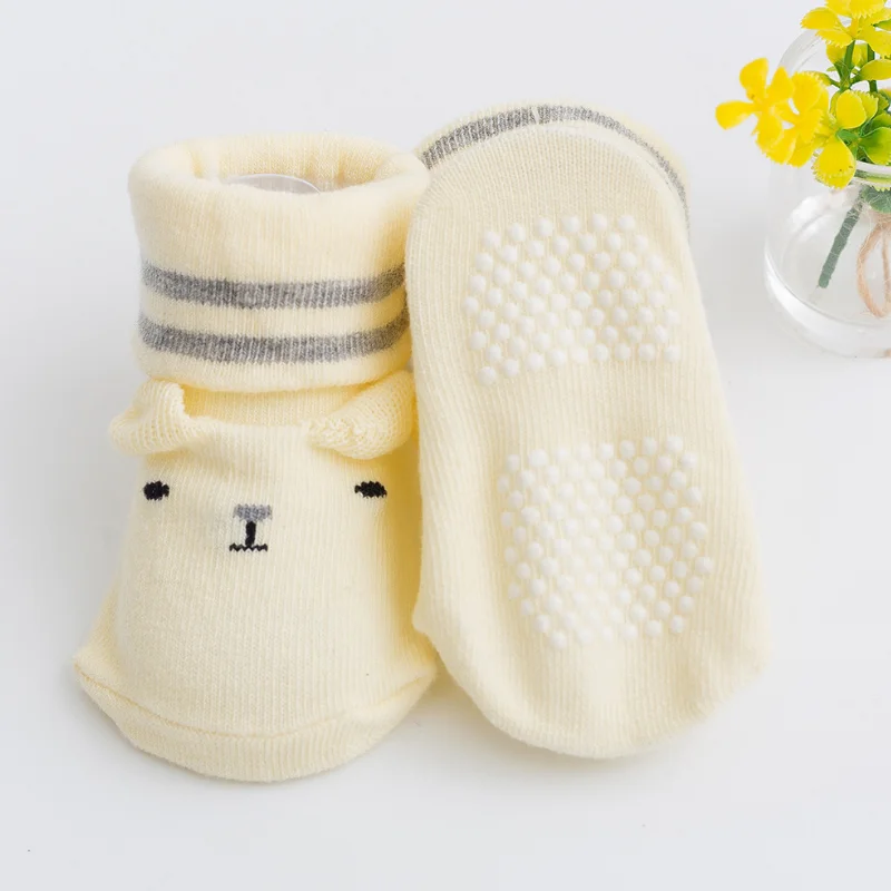 

New 0-6months baby non-slip three-dimensional toddler socks baby newborn baby socks