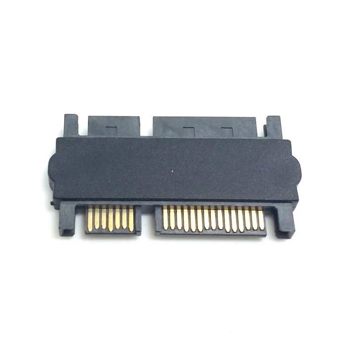 Convertitore di estensione SATA da 3,5" e 2,5 pollici 22 pin 7+15 maschio a SATA 22P 7+15 maschio Adattatore dritto