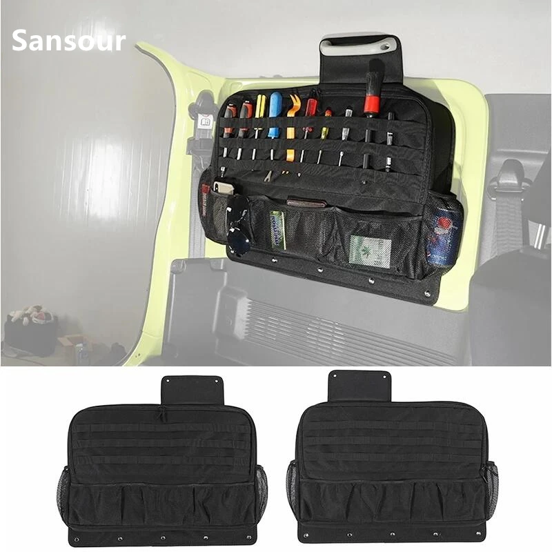 

Stowing Tidying for Suzuki JB74 JB64 Car Trunk Side Storage Bag Organizer for Suzuki jimny 2019 2020 2021 Accessories Sansour