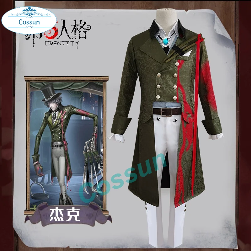 Anime! identidade v jack bom jogo de criança terno qizhen moda uniforme cosplay traje festa de halloween rpg roupa feita sob encomenda novo