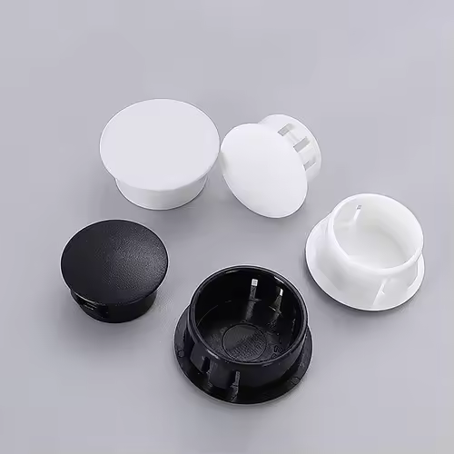 10PCS Snap-on Hole Plug 5mm~50mm Round Plastic Black / White Blanking End Caps Tube Pipe Inserts Plug Bung - Image 2
