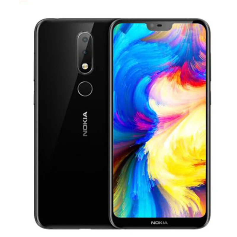 Nokia X6 Android Mobile Phone 5.8 inch 18:9 FHD+ Snapdragon 636 Octa Core 3060mAh 16.0MP+5.0MP Camera Fingerprint ID Smartphone