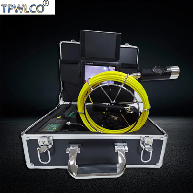 

7inch LCD Display 20m Cable Diameter 42mm Double Lens Industrial Camera For Sewer CCTV Inspection Camera System With Sun-visor