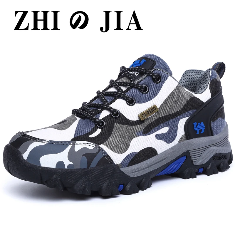 Casual cloth men\'s shoe sports shoe non-slip fashion shoes women\'s shoes camouflage waterproof couple hiking shoes outdoor train