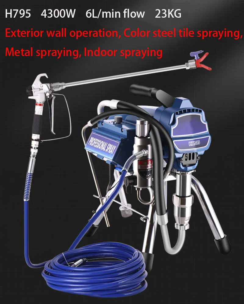 Electric Airless Sprayer 4000W High Pressure Household small paint spraying machine For Emulsion paint,Anti-rusting paint