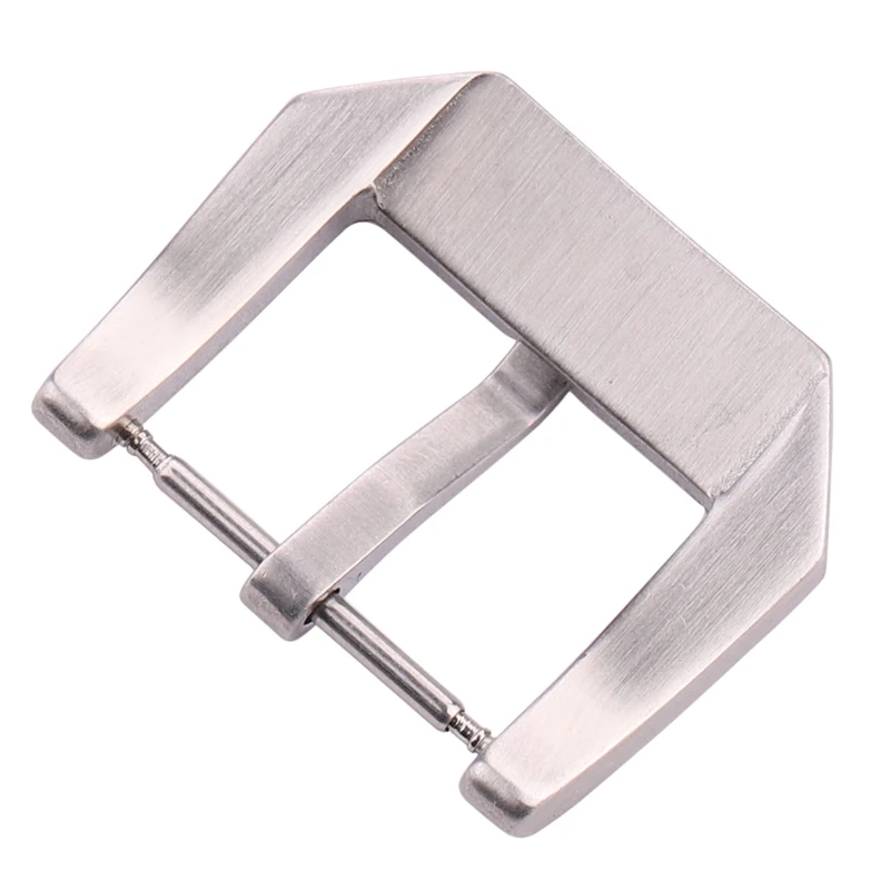 22mm Stainless Steel Watch Buckle Fashion Watchbands Strap Clasp High Quality Silver Brushed Metal Watch Accessories